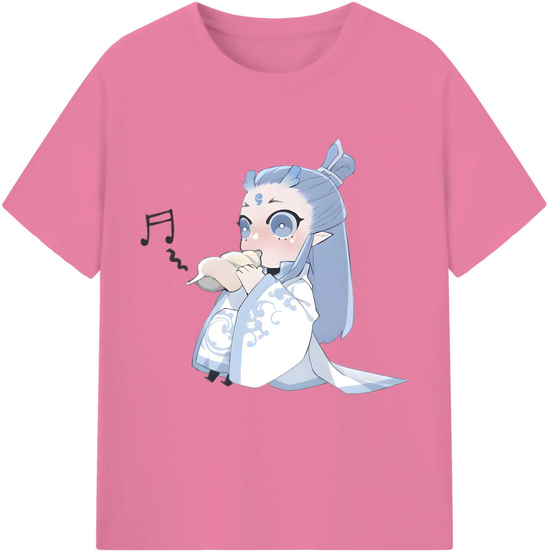 （画像用） Ne Zha 2 ナタ 魔童の大暴れ 綿100％半袖Tシャツ（フロントプリント）